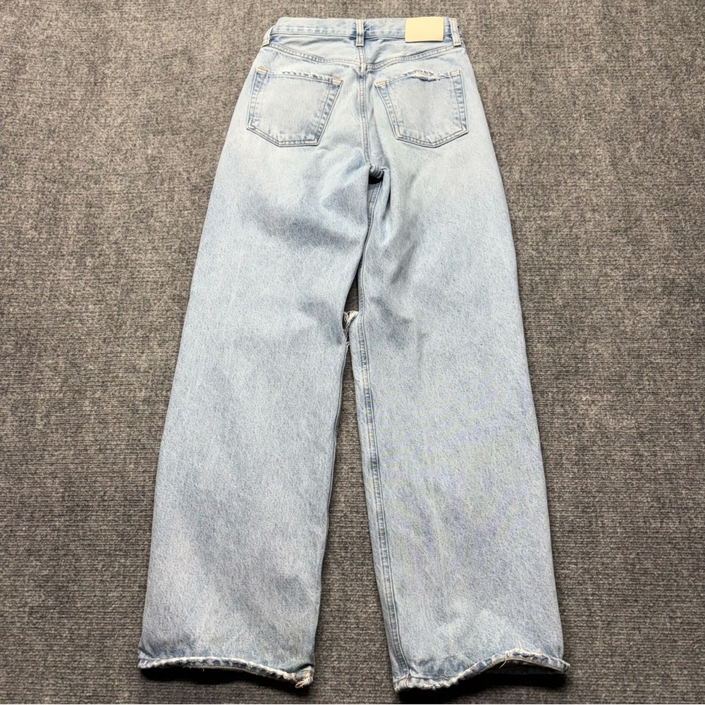 Citizens of Humanity Jeans Womens 24 Blue Ayla Baggy Distressed Button Fly - Picture 2 of 16